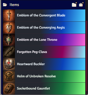 SC - More Gems compendium overview