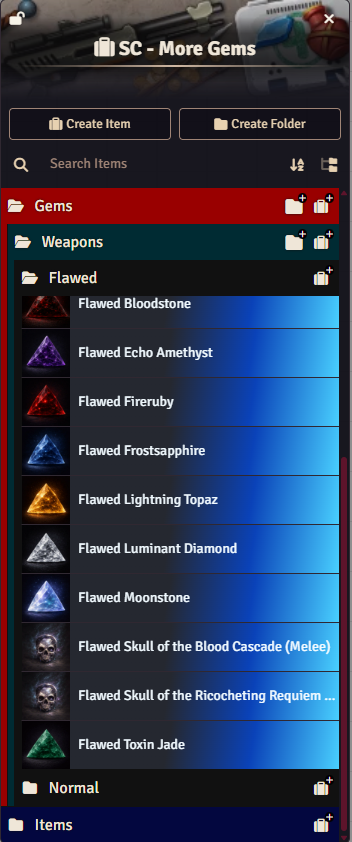 Imported SC - More Gems content ready for world use