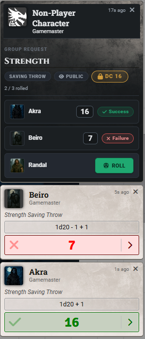 Sidebar Party visibility settings